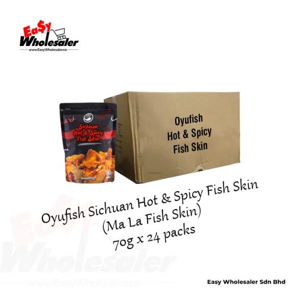 Oyufish Sichuan Hot & Spicy Fish Skin 70g 3