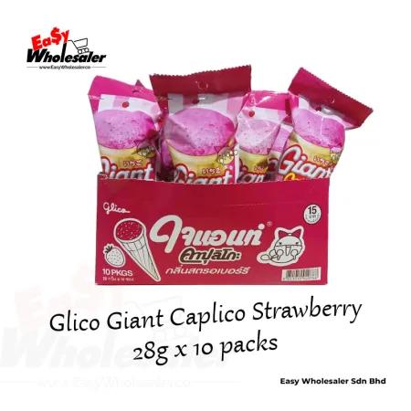 Glico Giant Caplico Strawberry 28g 3