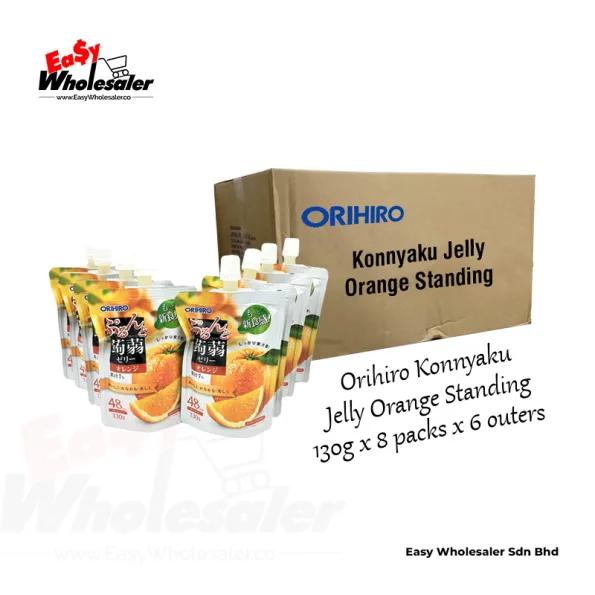 Orihiro Konnyaku Jelly Orange Standing 130g 4