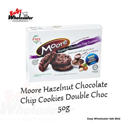 PMN Moore Hazelnut Chocolate Chip Cookies Double Choc 50g