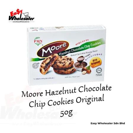 PMN Moore Hazelnut Chocolate Chip Cookies Original 50g