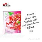 PMN Moore Strawberry Cookies with Soft Strawberry Filling 112g