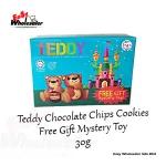 PMN Teddy Chocolate Chips Cookies Free Gift Mystery Toy 30g