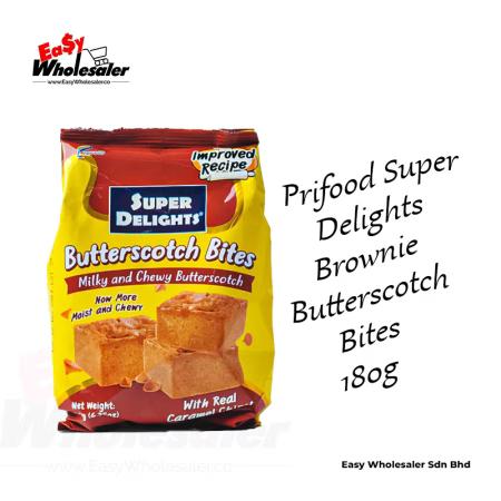 Prifood Super Delights Brownie Butterscotch Bites 180g