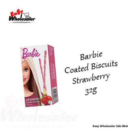 Barbie Coated Biscuits Strawberry 32g