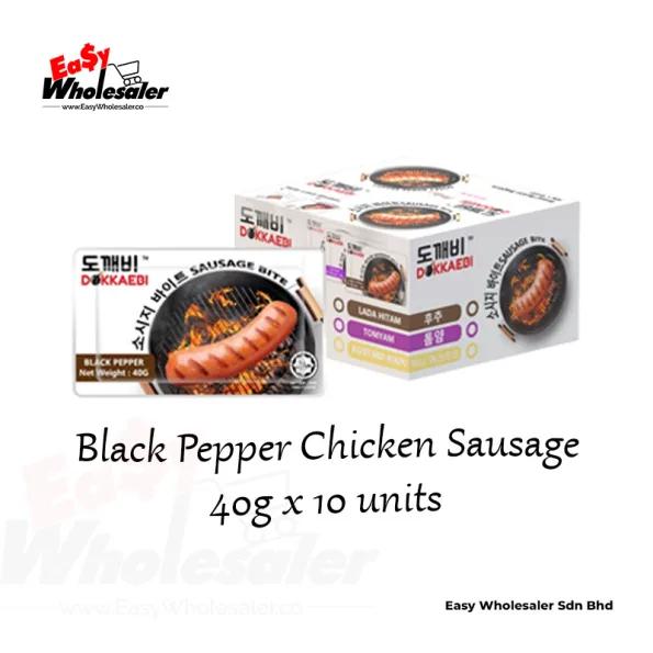 Dokkaebi Black Pepper Chicken Sausage 40g 3