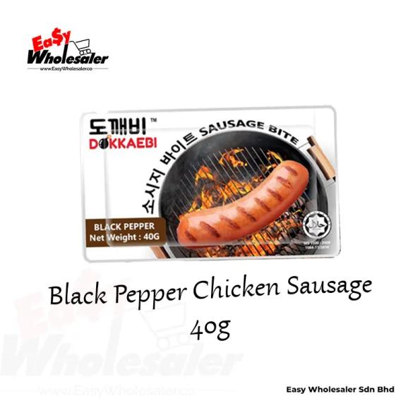 Dokkaebi Black Pepper Chicken Sausage 40g