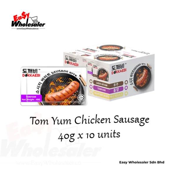 Dokkaebi TomYum Chicken Sausage 40g 3