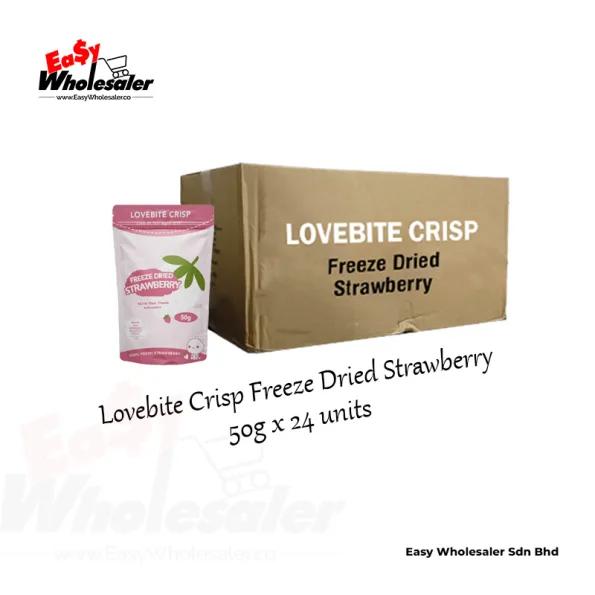 Lovebite Crisp Freeze Dried Strawberry 50g 3