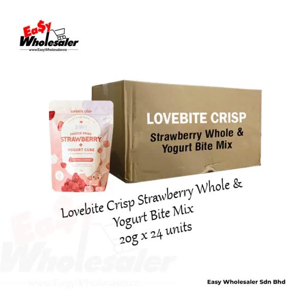 Lovebite Crisp Strawberry Whole & Yogurt Bite Mix 20g 3