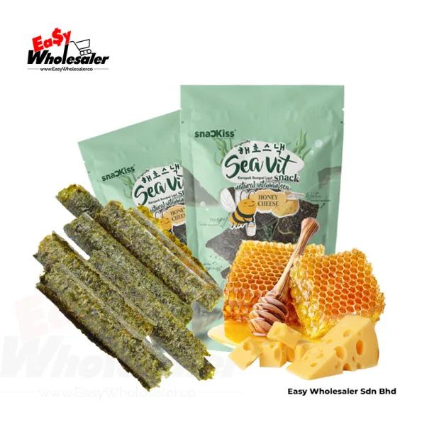 Snackiss Korean Seavit Honey Cheese 50g 2