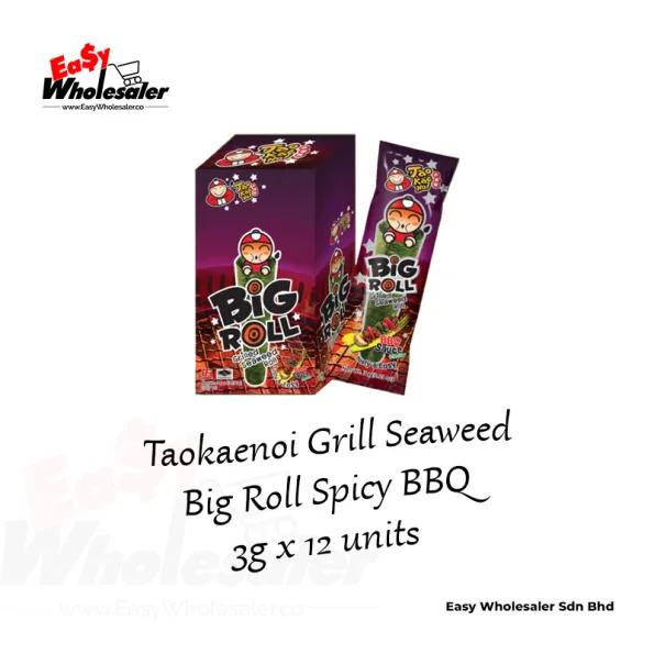 Taokaenoi Grill Seaweed Big Roll Spicy BBQ 3g 3