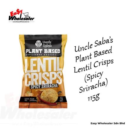 Uncle Saba's Plant Based Lentil Crisps Spicy Sriracha 115g