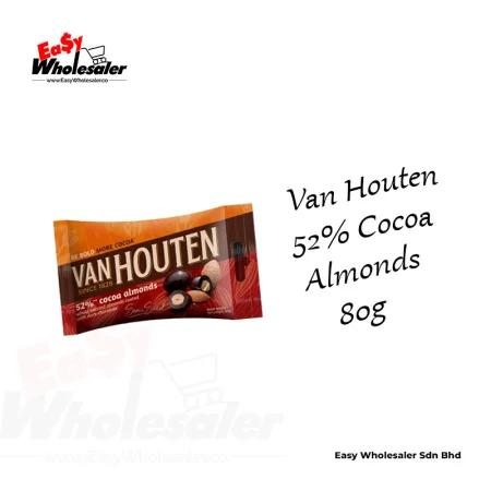 Van Houten 52% Cocoa Almonds 80g