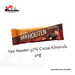 Van Houten 52% Cocoa Almonds Chocolae Bar 40g 3