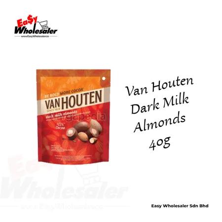 Van Houten Dark Milk Almonds 40g