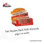 Van Houten Dark Milk Almonds Chocolate Bar 40g 3