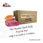 Van Houten Dark Milk Fruit and Nut Chocolate Bar 40g