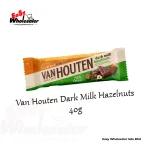 Van Houten Dark Milk Hazelnuts Chocolate Bar 40g 3