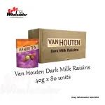 Van Houten Dark Milk Raisins 40g