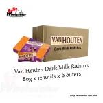 Van Houten Dark Milk Raisins 80g