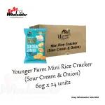 Younger Farm Mini Rice Cracker Sour Cream 60g