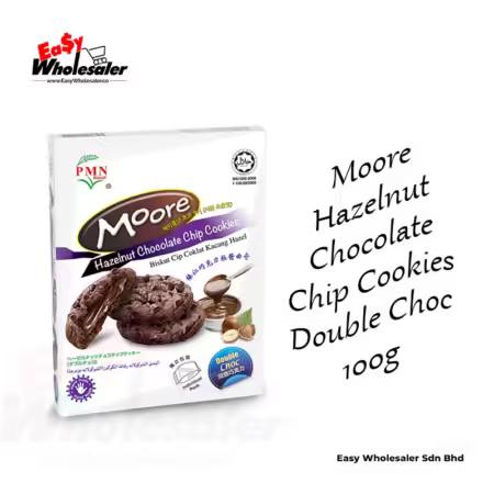 PMN Moore Hazelnut Chocolate Chip Dark Choc 100g