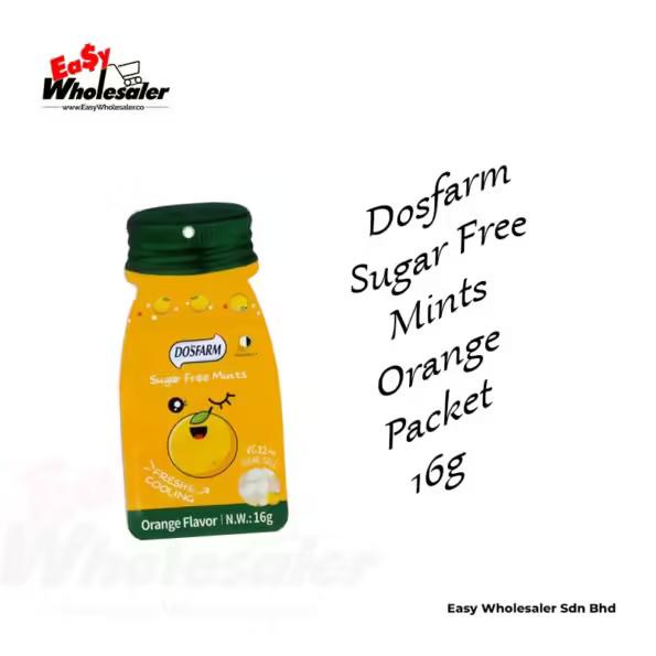 Dosfarm Sugar Free Mints Orange Packet 16g x 15 packs