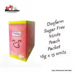 Dosfarm Sugar Free MInts Peach Packet 16g 3