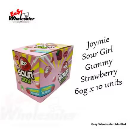 Joymie Sour Girl Gummy Strawberry 60g 3