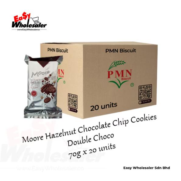 PMN Moore Hazelnut Chocolate Cookies Double Choco 70g