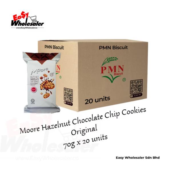 PMN Moore Hazelnut Chocolate Cookies Original 70g