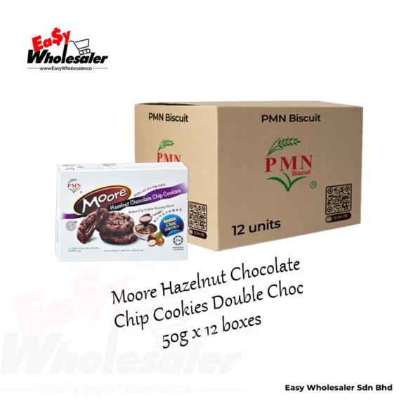 PMN Moore Hazelnut Chocolate Chip Cookies Double Choc 50g